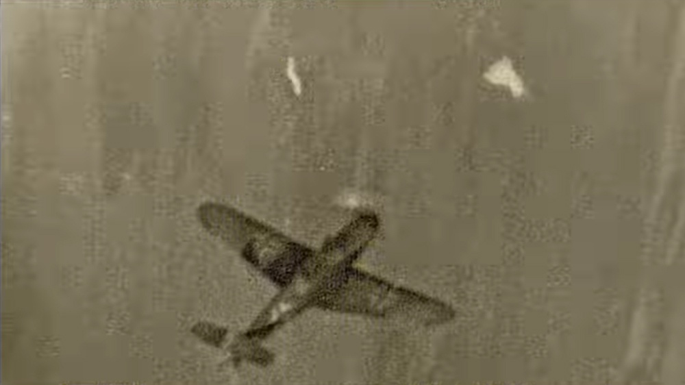 Кадры, снятые с Ла-7 командира 176-го иап П.С. Чупикова