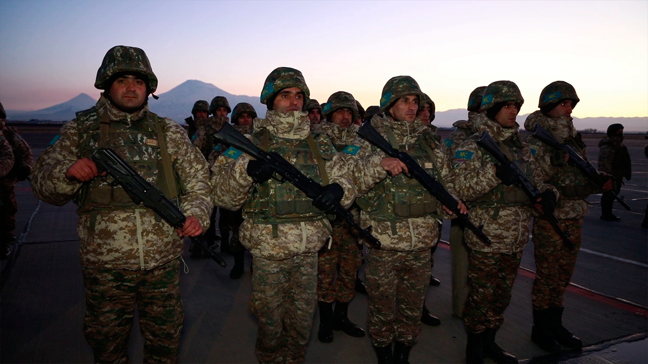 Миротворцы Армении из сил ОДКБ прибыли в пункты дислокации