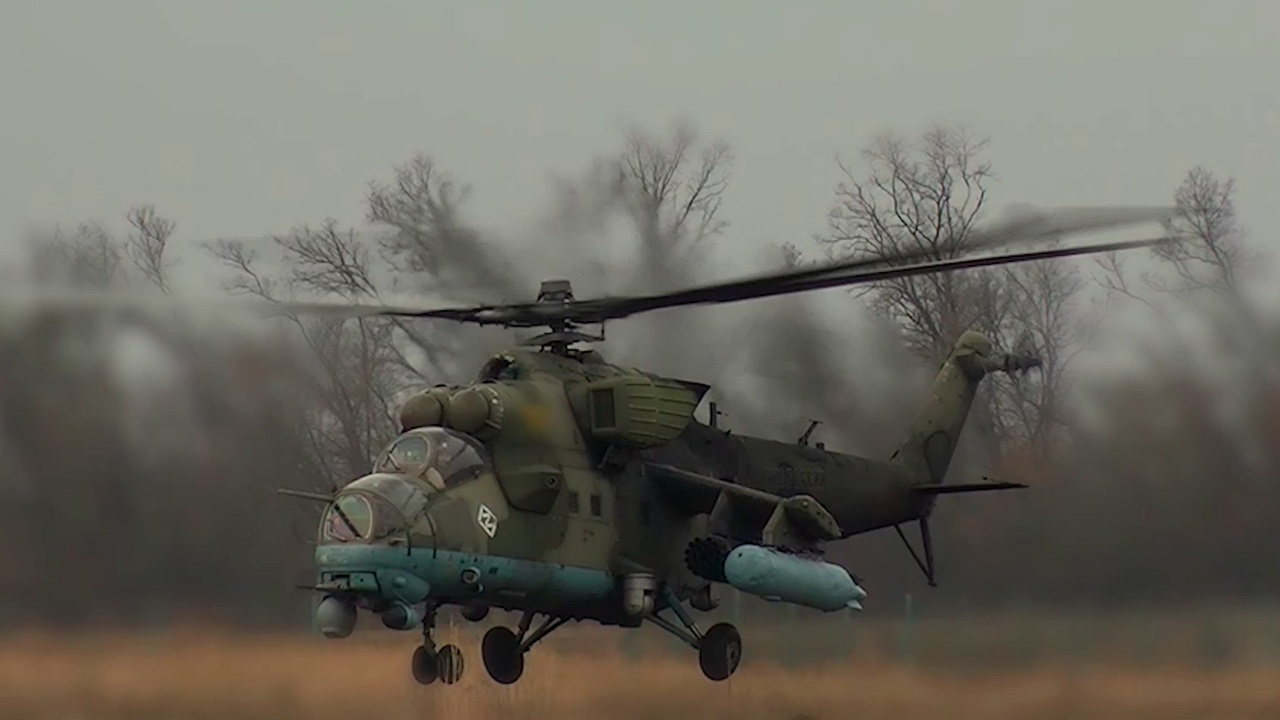 Экипаж Ми-35М разнес на куски опорник ВСУ в курском приграничье 