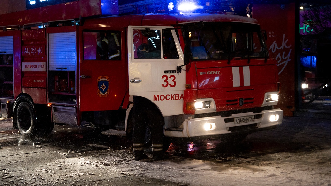 На северо-западе Москвы произошел крупный пожар