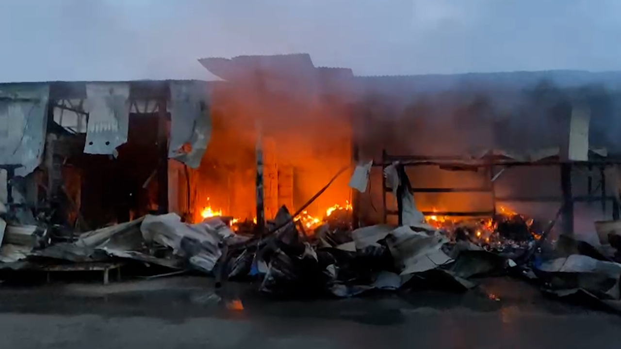 В Новой Москве потушили пожар на площади 1200 квадратных метров