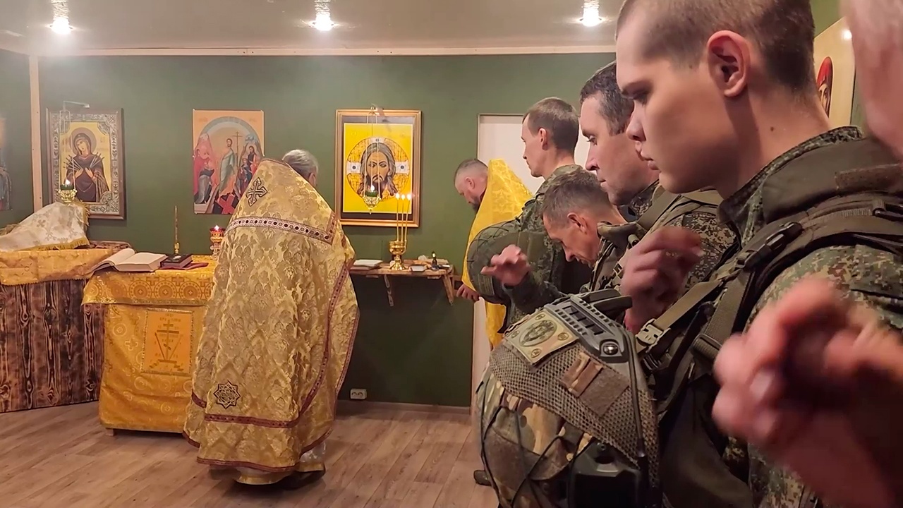 В тыловом районе на Харьковском направлении СВО открыли блиндажный храм