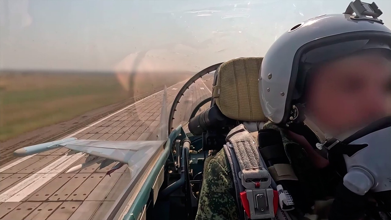 Су-35С прикрыл нанесение авиаударов по боевикам в зоне спецоперации