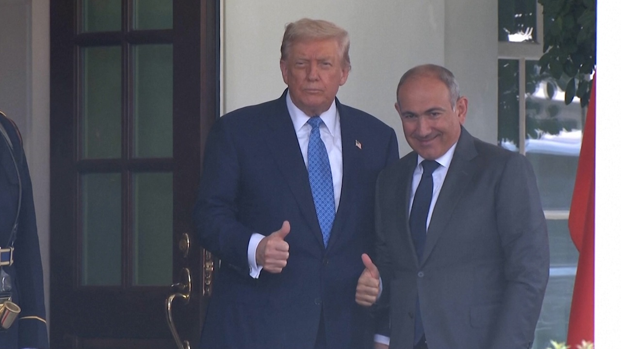 Алиев и Пашинян прибыли в Белый дом на встречу с Трампом