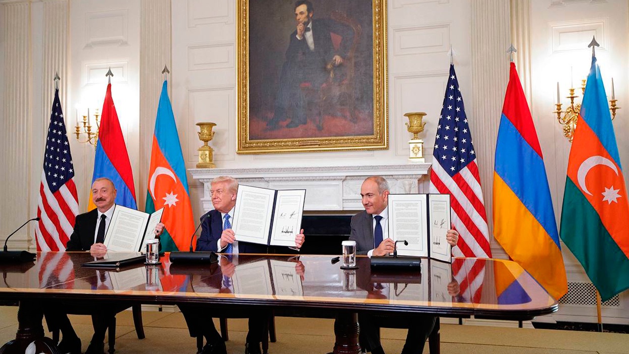 В МИД России отреагировали на встречу Алиева и Пашиняна с Трампом