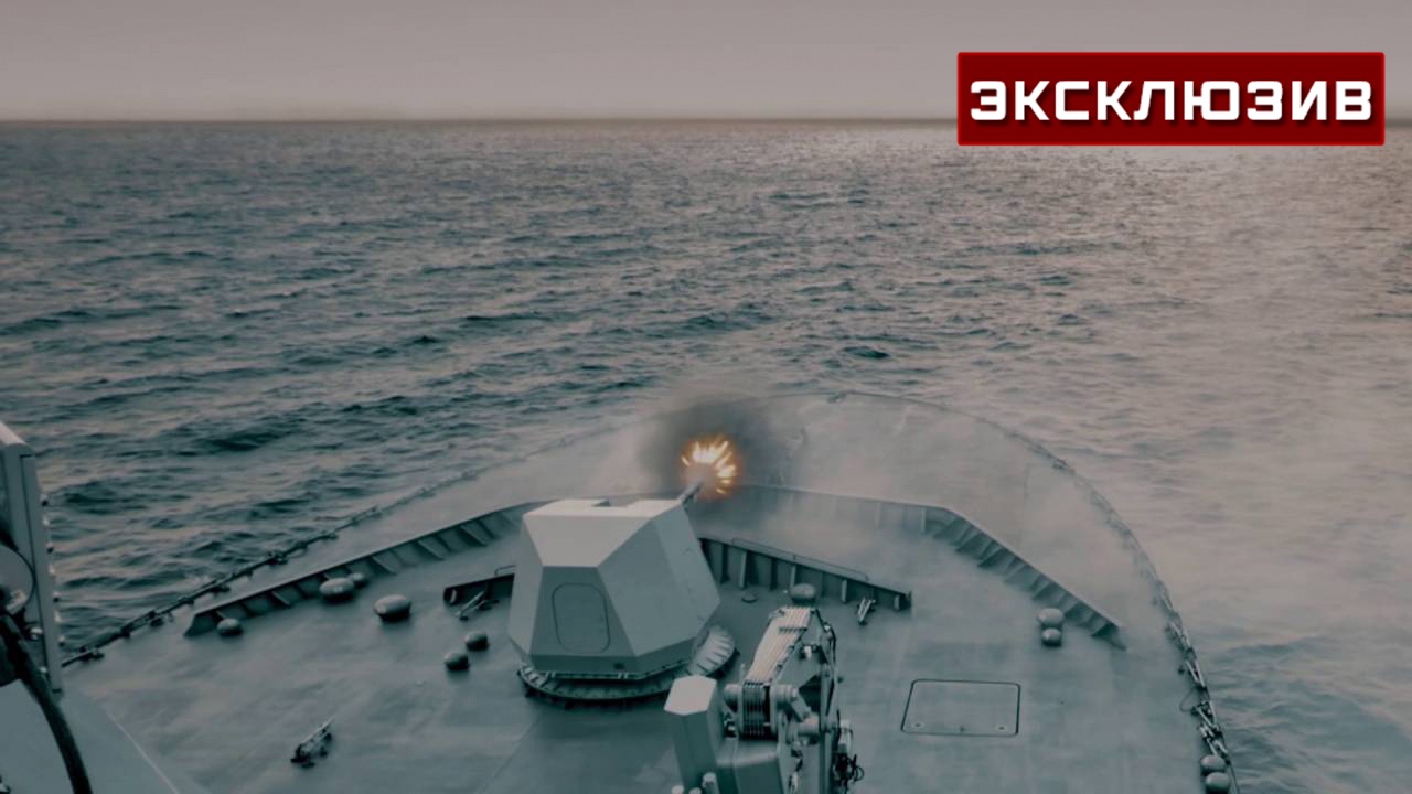 Кадры стрельбы боевого ледокола «Иван Папанин» показали на видео