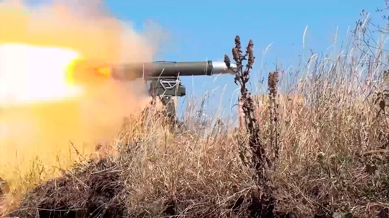 Расчет «Корнета» уничтожил украинский дот в Днепропетровской области