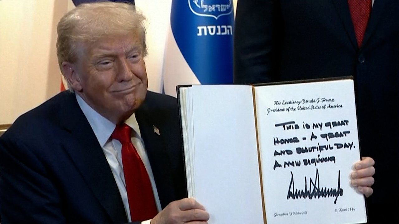 Трамп объявил в Кнессете об окончании войны Израиля и ХАМАС
