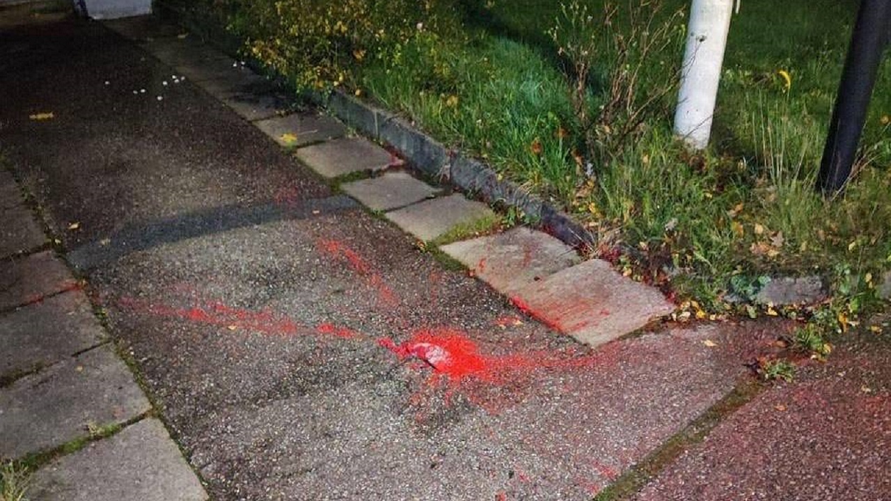 Дрон сбросил пакет с краской на Торговое представительство РФ в Швеции