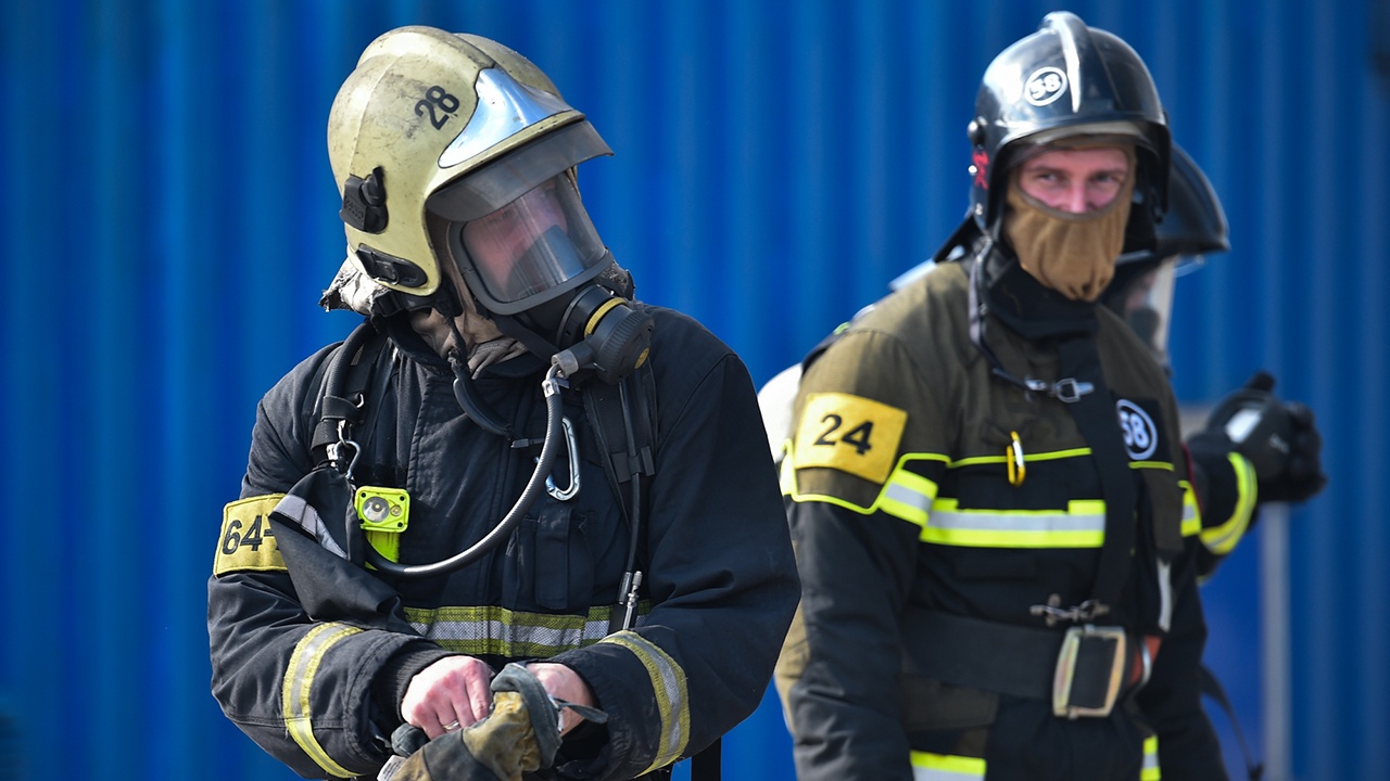 В центре Москвы вспыхнула многоэтажка