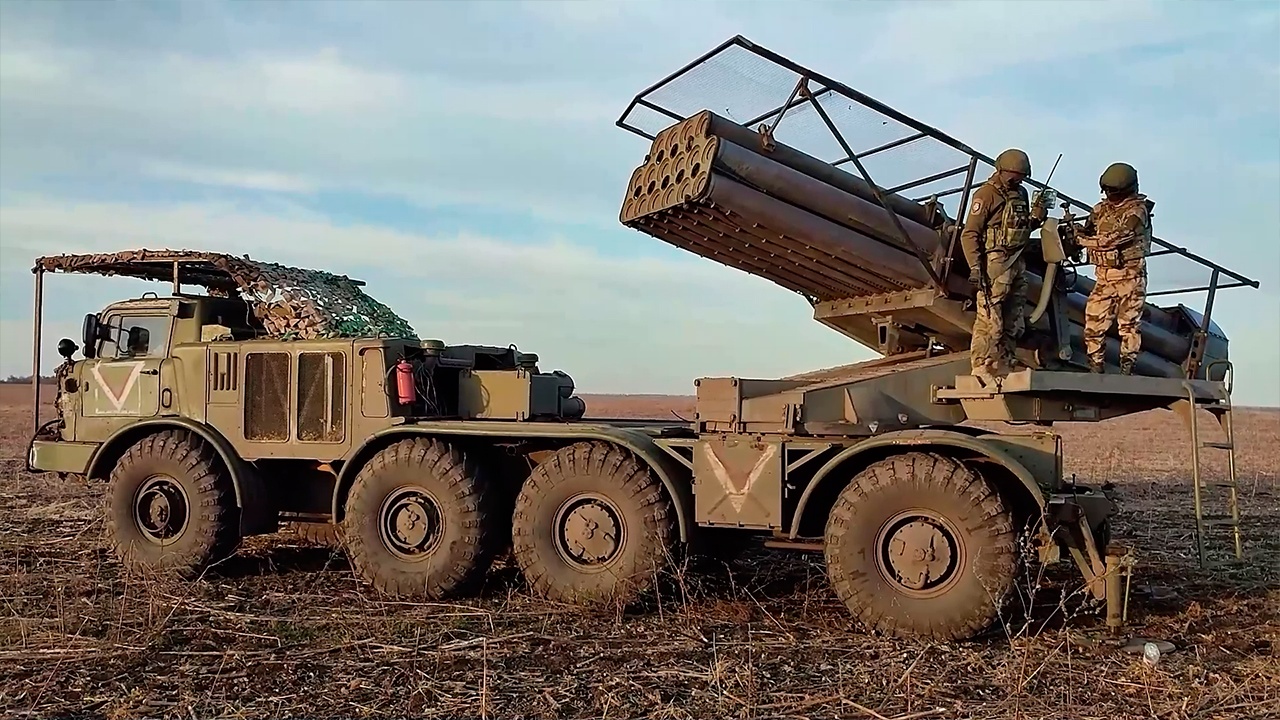 Расчет «Урагана» уничтожил большое количество украинских военнослужащих