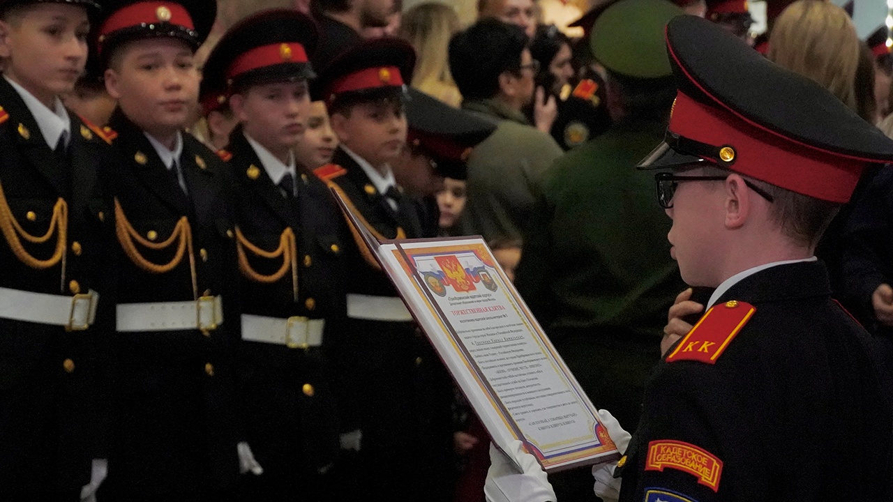 Воспитанники «Преображенского кадетского корпуса» приняли Торжественную клятву