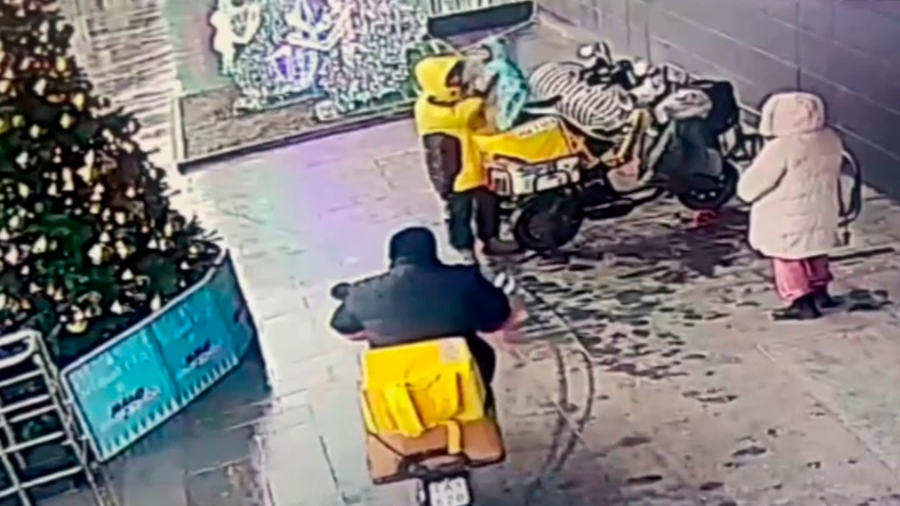 В Подмосковье курьеры, перевозившие детей в сумках для еды, попали на видео