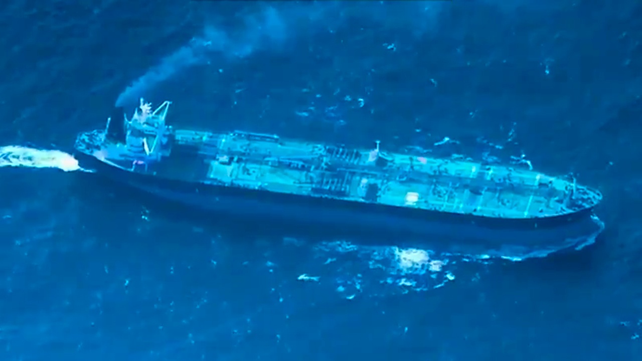 Пентагон опубликовал видео захвата танкера Sagitta