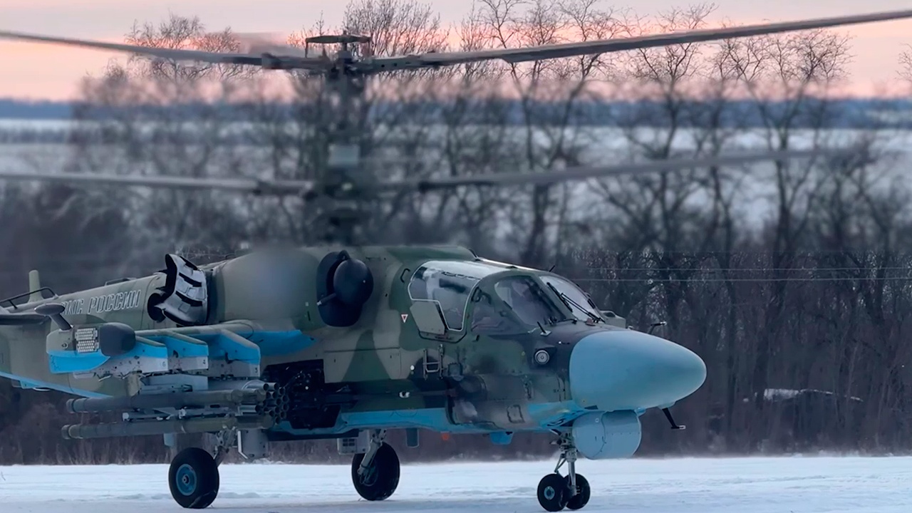 Экипаж Ка-52М ликвидировал украинских боевиков в зоне спецоперации