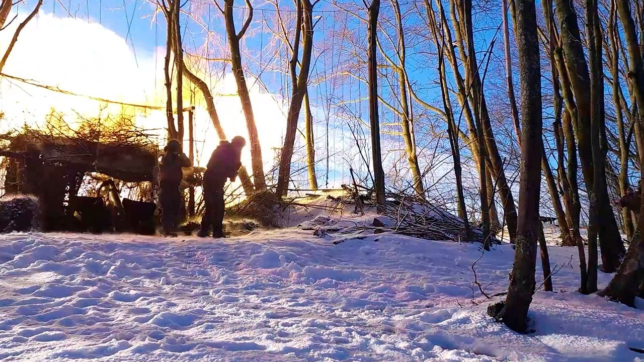 Расчеты М-46 уничтожили позиции минометчиков ВСУ в Харьковской области