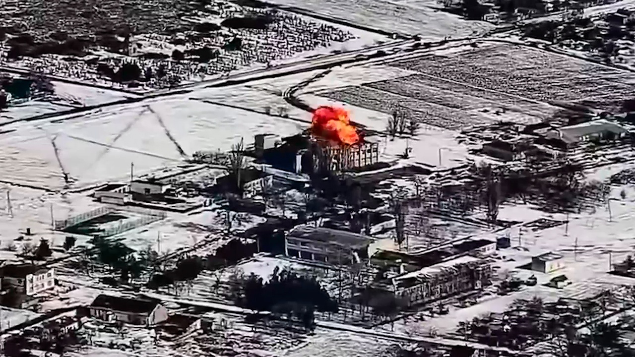 «Герань» уничтожила склад с БПЛА в районе Правдино в Херсонской области