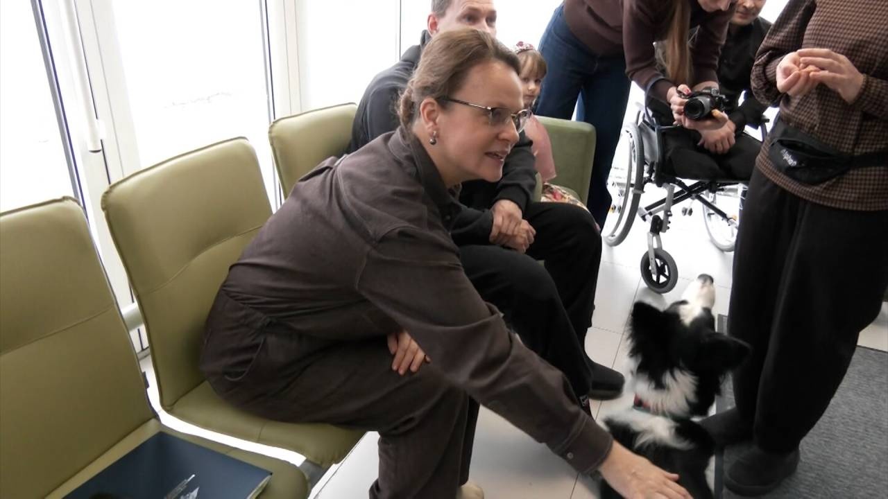 Цивилева ознакомилась с программой канистерапии для реабилитации участников СВО