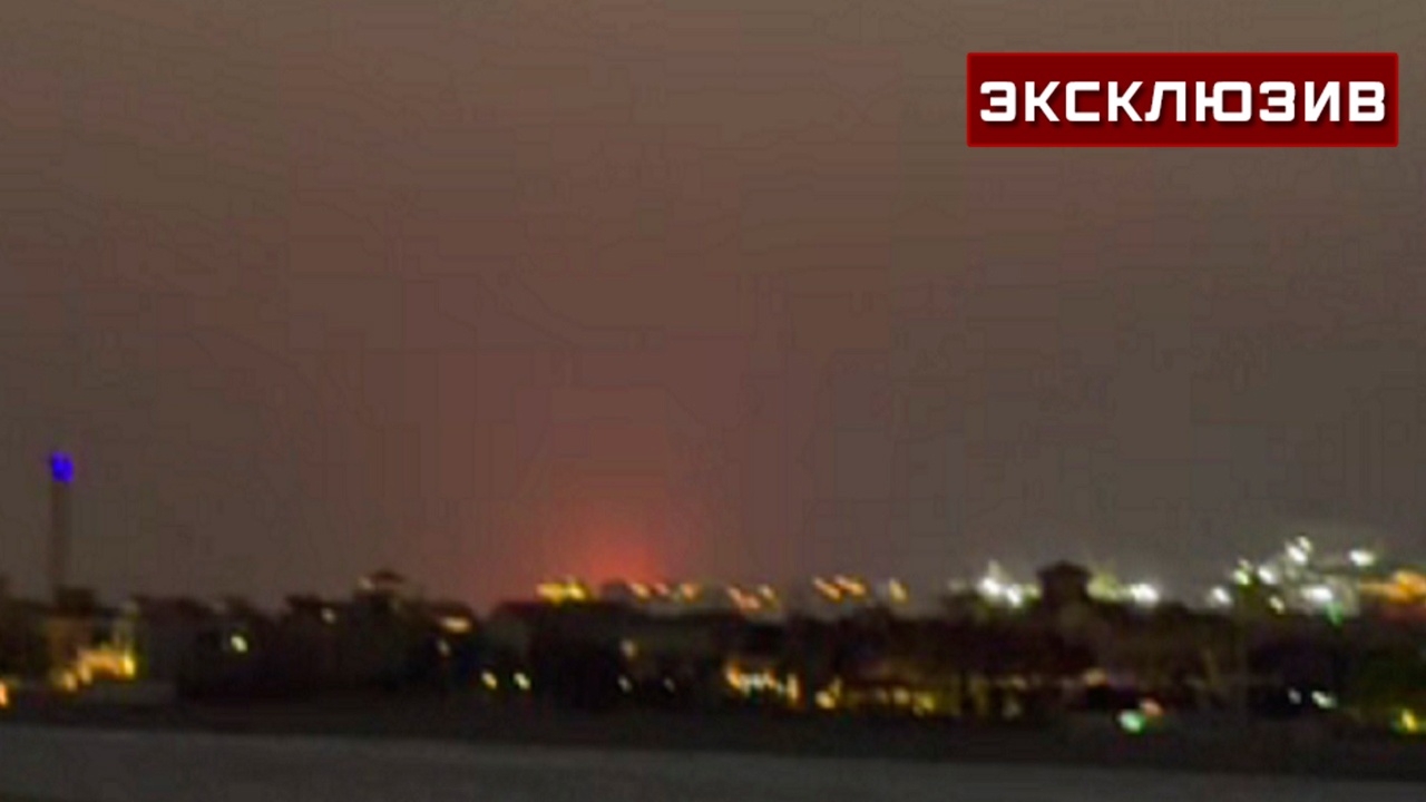 Российская туристка сняла момент падения ракеты в Дубае