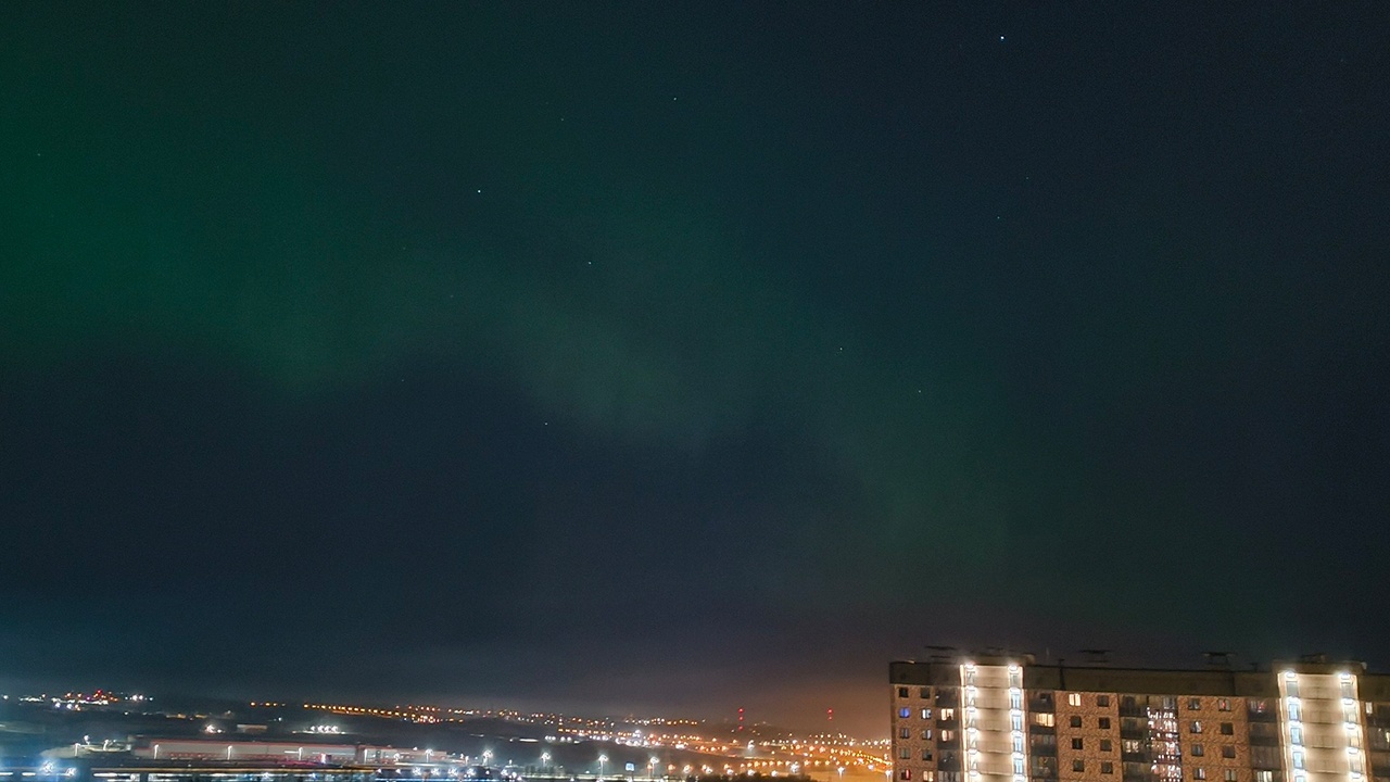 В центральной России увидели северное сияние из-за бури уровня G3
