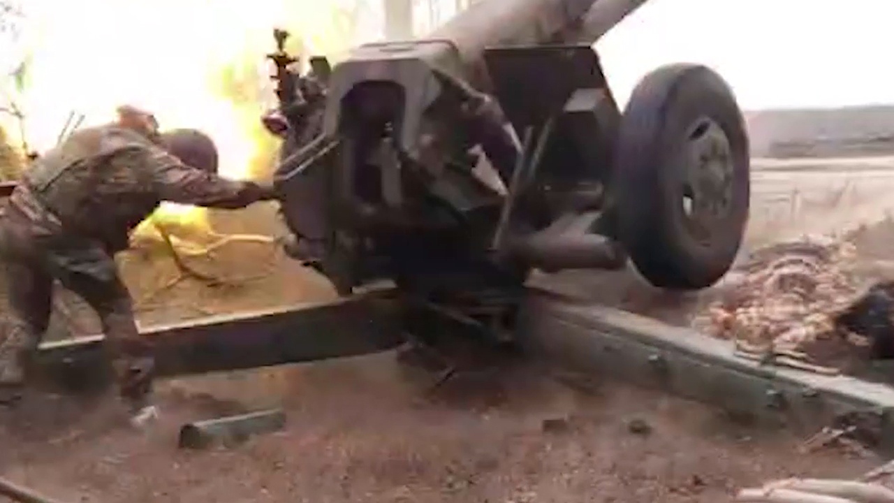 Расчеты Д-30 уничтожили опорные пункты ВСУ в Запорожской области