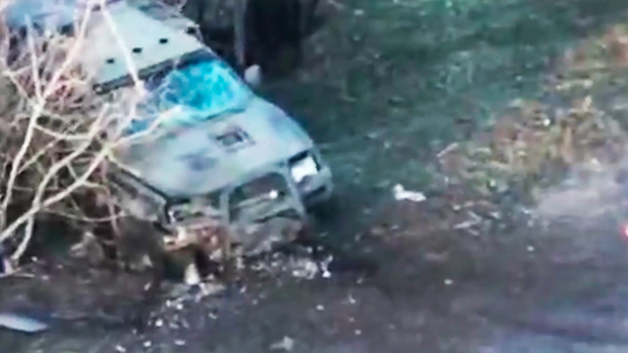 Саперы группировки «Днепр» показали уничтожение бронемашины ВСУ