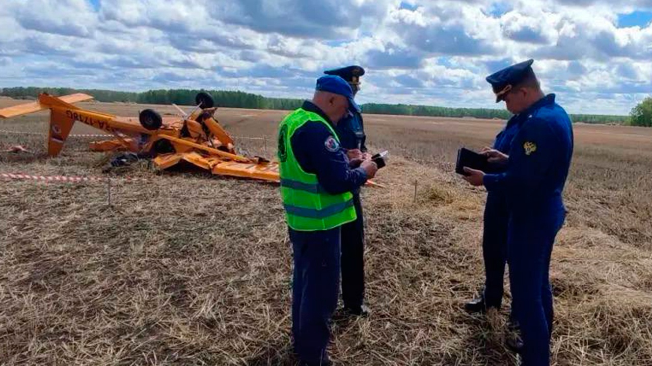 Уголовное дело возбудили после крушения самолета в Омской области