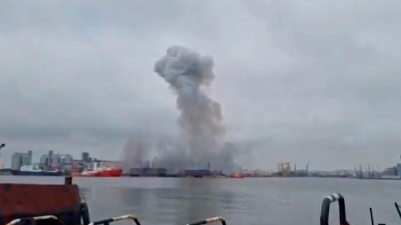 Морской дрон взорвался в крупнейшем порту Румынии