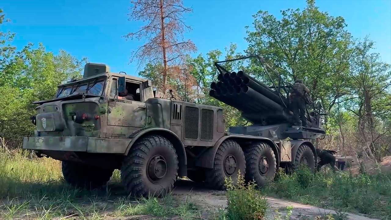 Расчет «Урагана» ликвидировал боевиков ВСУ на Краснолиманском направлении