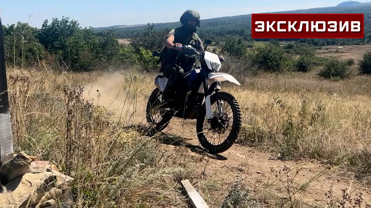 Боец-мотоциклист Быстров рассказал о тактике при встрече с дроном