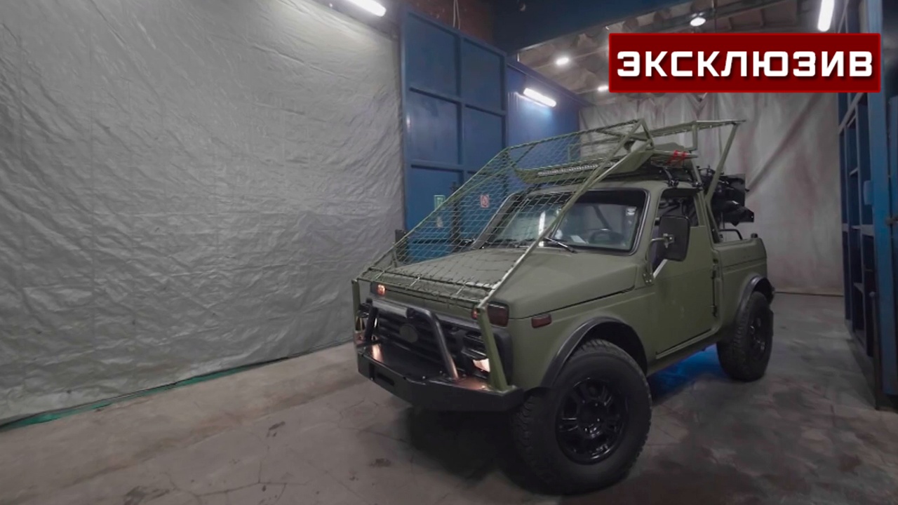 «Ниву» переделали в бронированную «Тачанку» с двумя пулеметами
